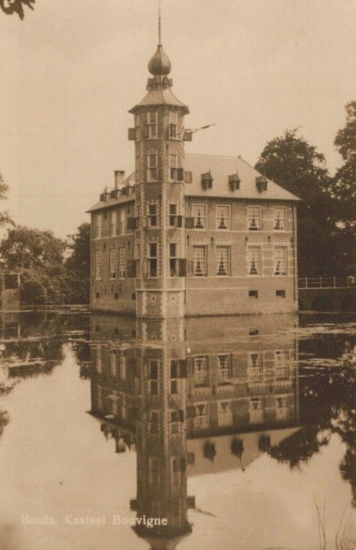 Netherlands Breda Kasteel Bouvigne Vintage RPPC 03.78