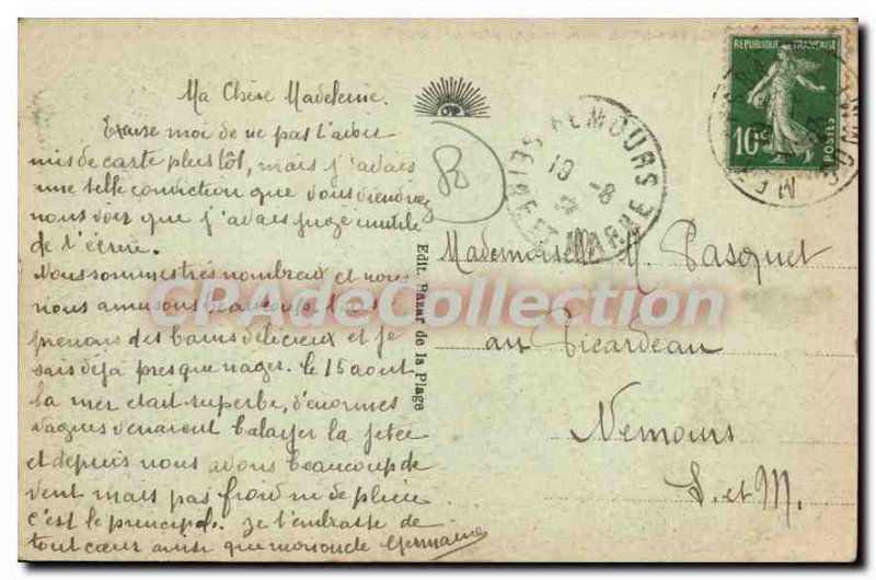 Old Postcard Mers Les Bains Vue Generale Jack Du Treport
