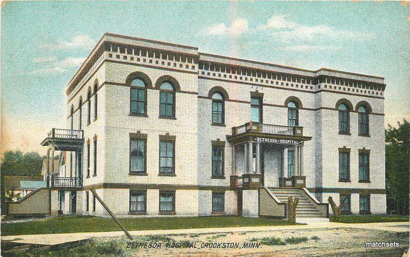 C-1910 Bethesda Hospital Crookston Minnesota TPCO postcard 9086