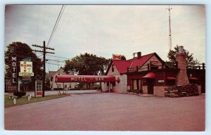 STURGEON BAY, Wisconsin WI ~ BABE & RAY'S MOTEL Cocktail Lounge c1960s Postcard