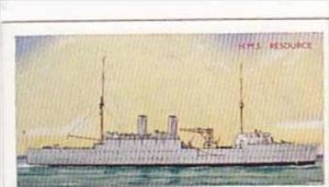 Carreras Cigarette Card Our Navy No 39 HMS RESOURCE
