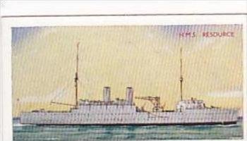 Carreras Cigarette Card Our Navy No 39 HMS RESOURCE