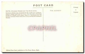 Postcard Old Bath Pulteney Bridge