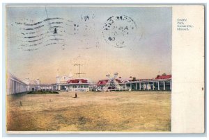 1908 View of Electric Park Kansas City Missouri MO Antique Posted Postcard