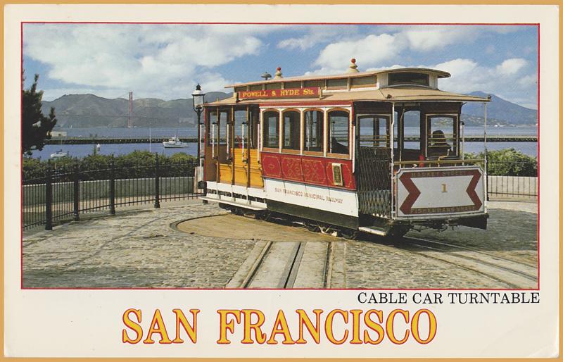 San Francisco, Calif., Cable car & Turntable - 