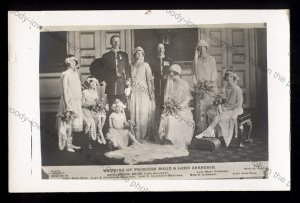 ROY538 - Wedding Group of Princess Maud & Lord Carnegie - Postcard