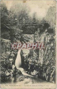 Old Postcard Gerardmer Cave Waterfall Leap