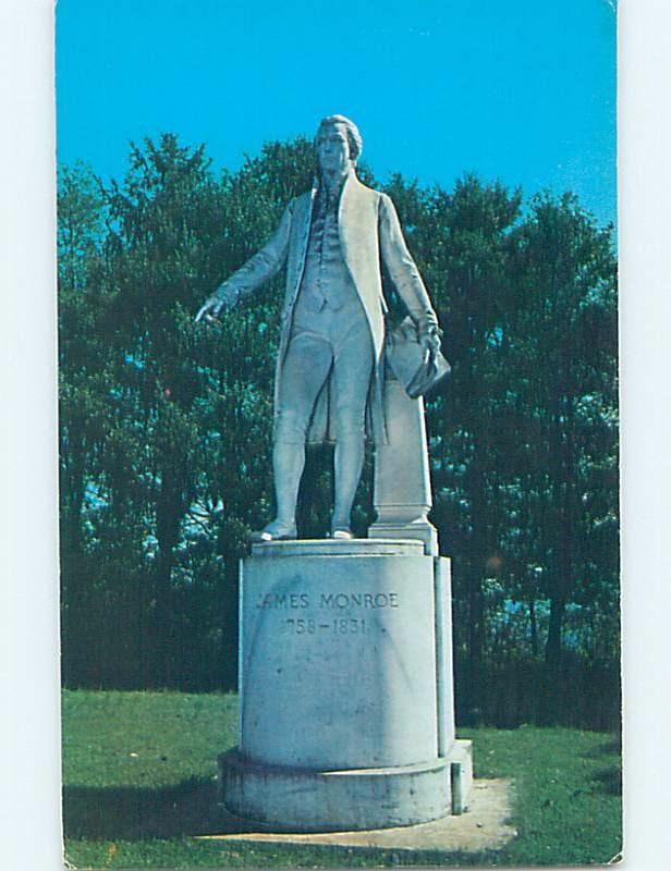 Unused Pre-1980 MONUMENT SCENE Charlottesville Virginia VA F1989