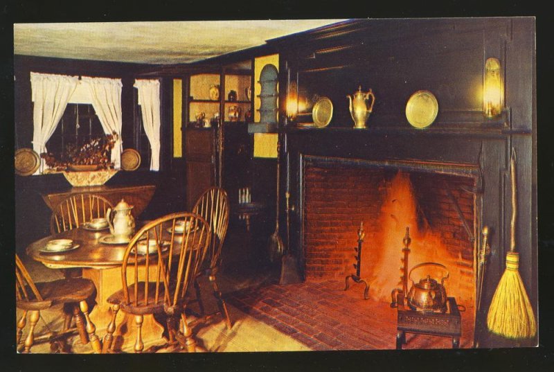 South Sudbury, Massachusetts/MA Postcard, Wayside Inn Dining Room