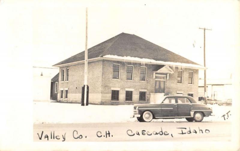 Real Photo Valley County Cascade  Idaho  Antique Postcard L2700