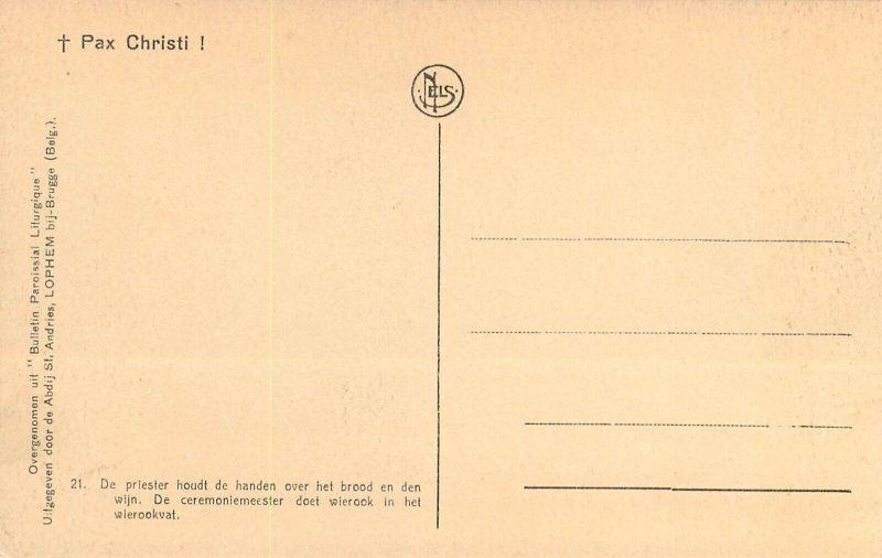 Belgium St. Andrew's Abbey Lophem Loppem Bruges PAX CHRISTI Priests Solemn Mass