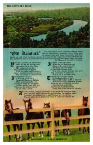 Postcard Song Kentucky - Old Kaintuck