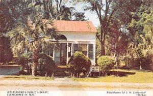 Walterboros Public Library Walterboro SC USA Postcard