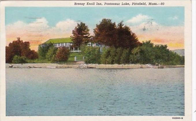 Massachusetts Pittsfield Breezy Knoll Inn Pontoosuc Island 1943 Curteich