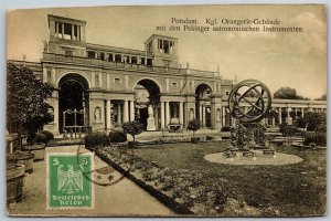 Vtg Potsdam Germany Kgl Orangerie Gebäude Astronomischen Instrumenten Postcard