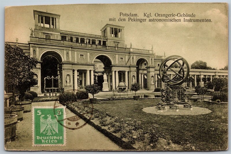 Vtg Potsdam Germany Kgl Orangerie Gebäude Astronomischen Instrumenten Postcard