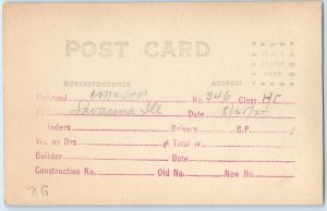 1924 Savannah IL CM&StP 346 Train Locomotive RPPC Chicago Milwaukee Railway A193