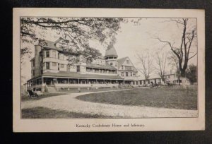 Mint USA Postcard Kentucky Confederate Home and Infirmary RPPC Civil War