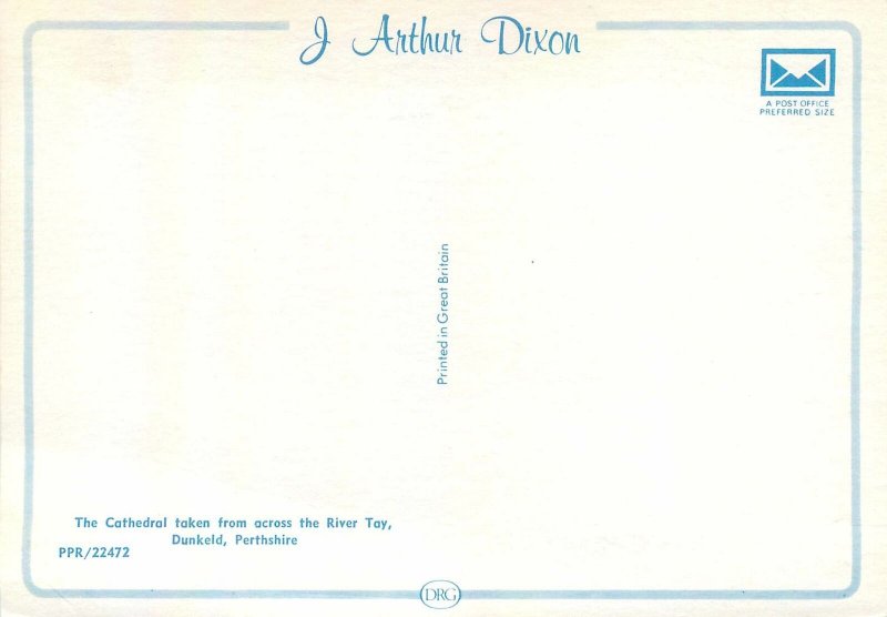 Postcard UK Scotland Dunkeld River Tay 