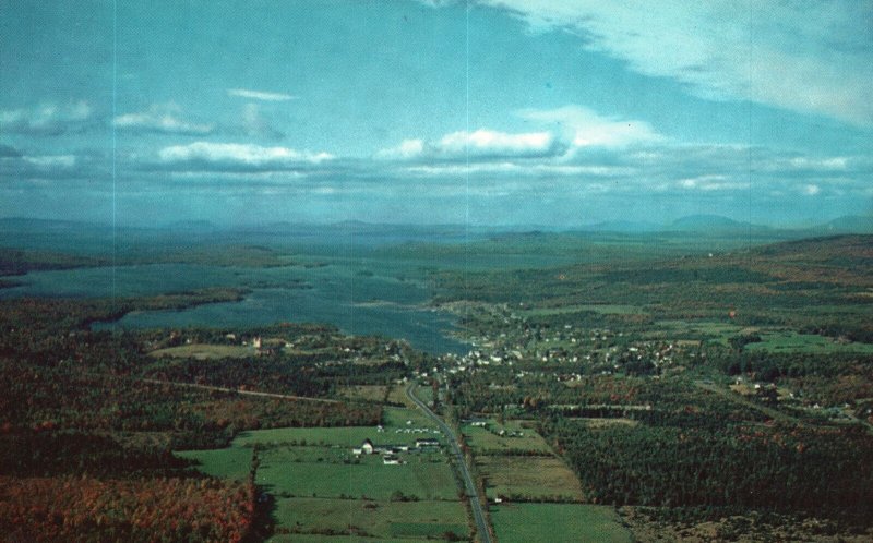 Postcard Moosehead Lake Air View in Color by Ray Goodrich Greenville Maine ME