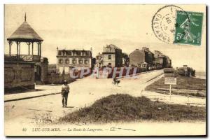 Old Postcard Luc Sur Mer Route Langrune