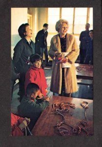 Former School Teacher Pat Nixon President China Chinese School Postcard