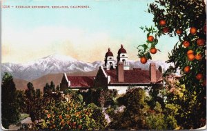 Burrage Residence Redlands California Vintage Postcard C105