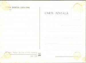 50 Years Since Peasant Utiles Romania Postage Stamp Maximum Postcard