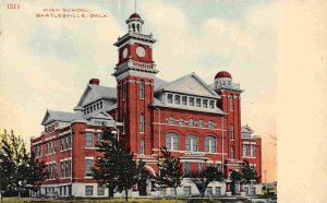 High School Bartlesville Oklahoma 1910c postcard