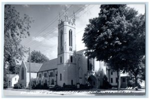 c1950's St. John's Ev. Lutheran Church Mendota Illinois IL RPPC Photo Postcard