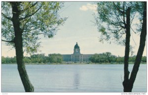 Parliament Bldg & Wascana Lake , REGINA , Saskatchewan , Canada , 50-60s