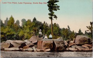 Lone Tree Point Lake Nipissing North Bay Ontario ON Ont Unused Postcard H38