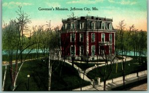 Governor's Mansion Jefferson City Missouri MO UNP Unused DB Postcard H2