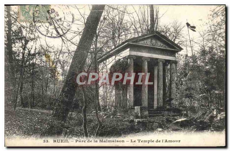 Old Postcard Rueil Malmaison Park Of The Temple Of I & # 39Amour