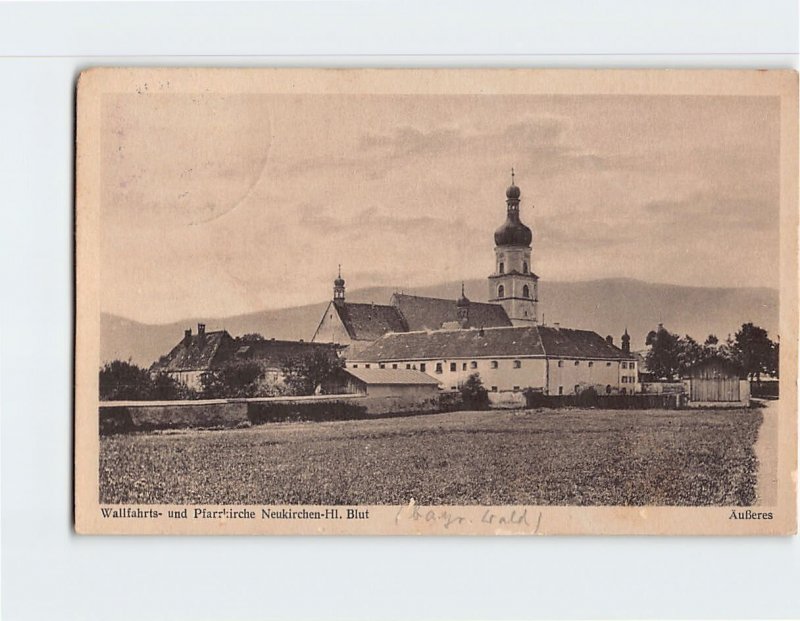 Postcard Wallfahrts und Pfarrkirche, Neukirchen-HI. Blut, Germany