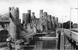 uk38846 conway castle and bridge wales real photo uk lot 19 uk