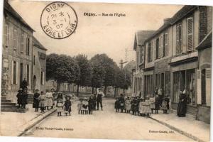 CPA Digny-Rue de l'Église (177276)