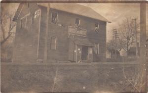 E28/ Occupational Real Photo RPPC Postcard c1910 Red Horse Scrap House Men 20