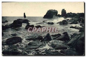 Old Postcard La Douce France Cote de Granit Tregastel Dotes North Grand Chasm