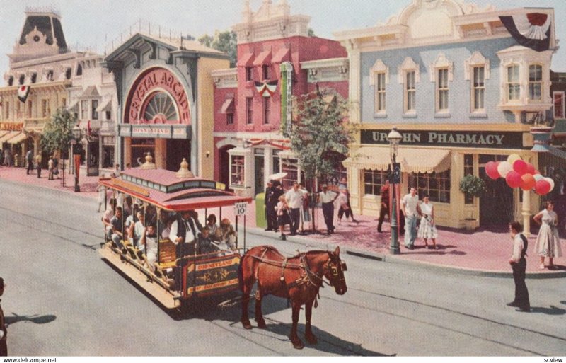 DISNEYLAND , 1950-60s ; Horse-Drawn Street Car ; Upjohn Version