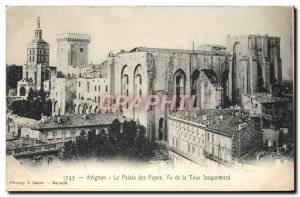 Old Postcard Avignon Palais Des Papes In view of the Tower Jacquemart