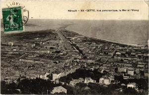 CPA CETTE Vue panoramique le Mer et l'Etang (510668)