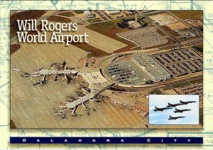 OK, Oklahoma City  WILL ROGERS WORLD AIRPORT  Aerial View  4X6 Aviation Postcard