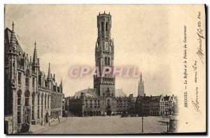 Old Postcard Bruges Belfry and the Governor's Palace
