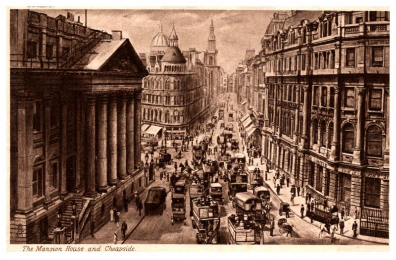 England  London  mansion House and Cheapside  Tuck's 501