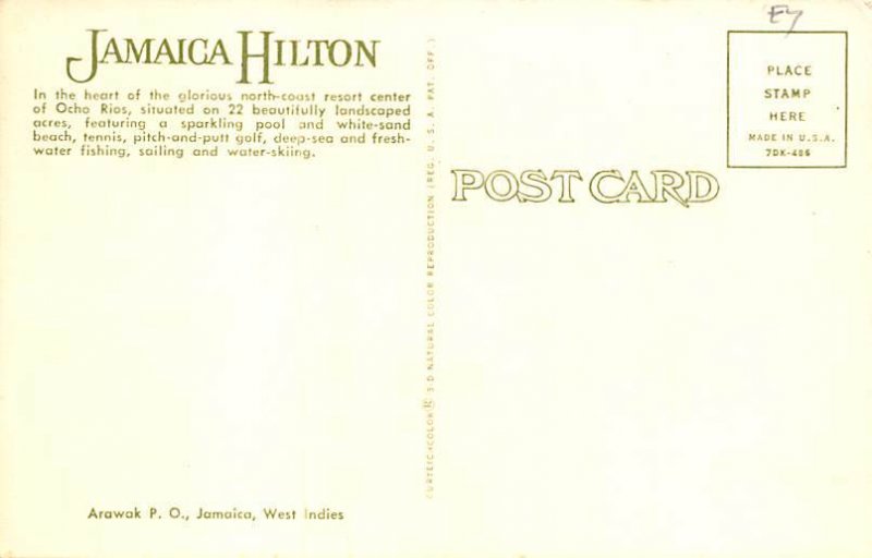 Jamaica Hilton Hotel Ocho Rios Jamaica Unused 