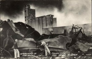 TEXAS CITY TX Industrial Explosion Disaster of 1947 Real Photo RPPC Postcard 