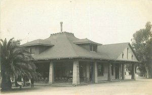 California C-1910 Post Store Groceries Restaurant Sign RPPC Photo Postcard 6945