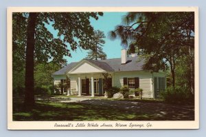 View of Little White House Warm Springs Georgia GA Chrome Postcard M14