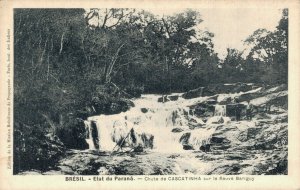 Brazil State of Parana Cascatinha Falls Vintage Postcard 08.28